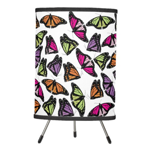 Colorful Butterflies Pattern Tripod Lamp