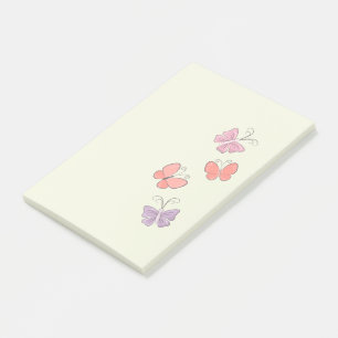 Colorful Butterflies Post-it Notes