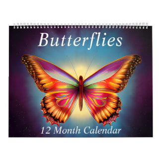 Colorful Butterflies | Radiant Butterfly Magic Calendar
