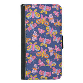 colorful butterflies samsung galaxy s5 wallet case