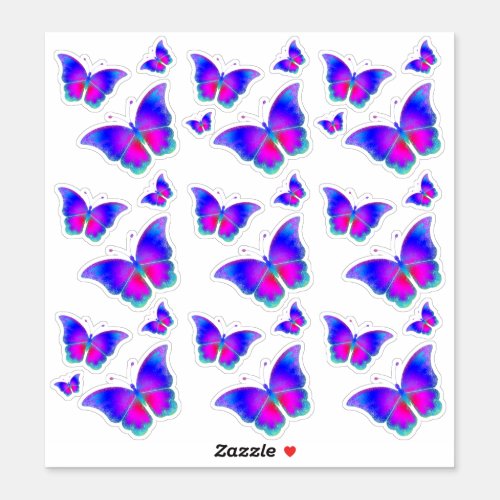 Colorful Butterflies Sticker