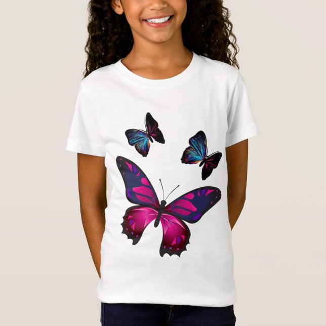 Colorful Butterflies T-Shirt (Front)
