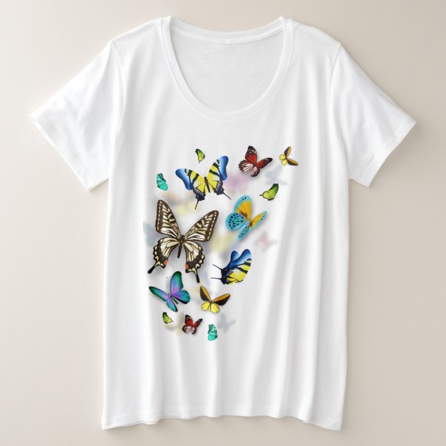 colorful Butterflies     T-Shirt (Design Front)
