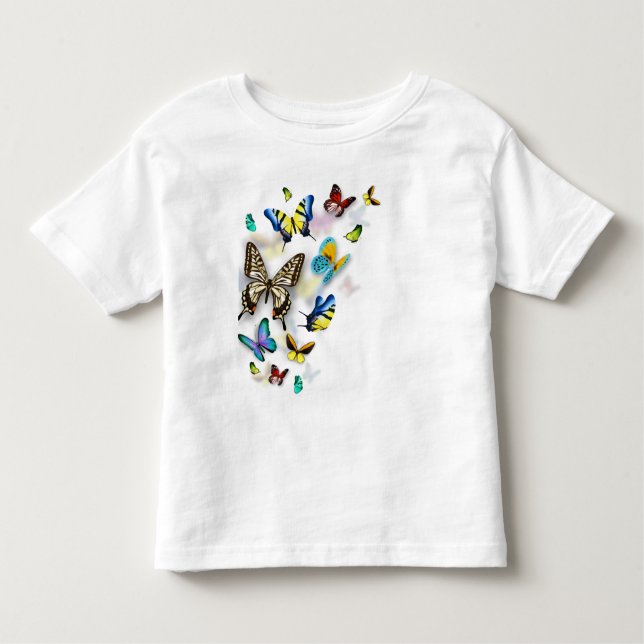 colorful Butterflies      Toddler T-shirt (Front)