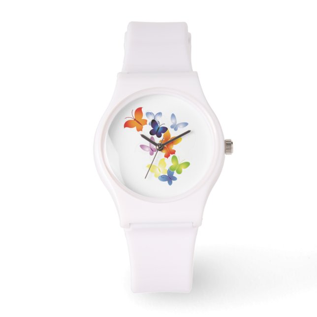 Colorful ButterFlies Watch (Front)