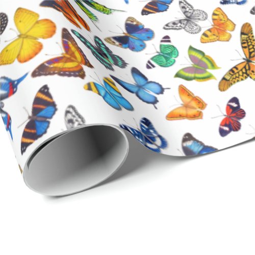 Colorful Butterflies Wrapping Paper