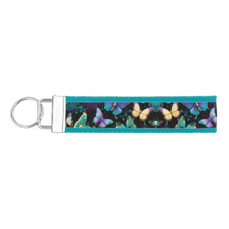 Colorful Butterflies Wrist Keychain