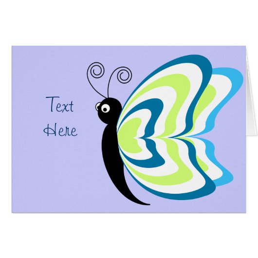 Colorful Butterfly Art Cards (Front Horizontal)