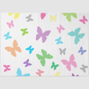 Colorful butterfly art tissue paper