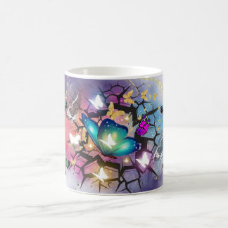 Colorful Butterfly Art with Vibrant Wing nature Coffee Mug