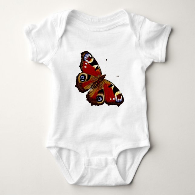 Colorful Butterfly Baby Bodysuit (Front)
