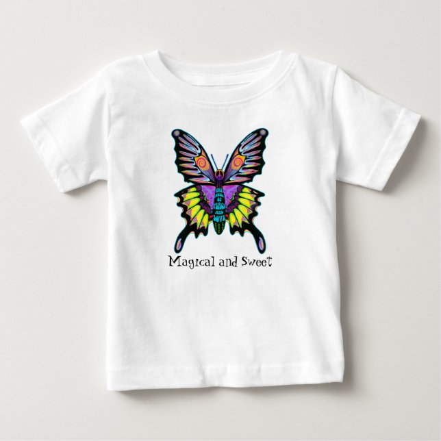 Colorful Butterfly Baby T-Shirt (Front)