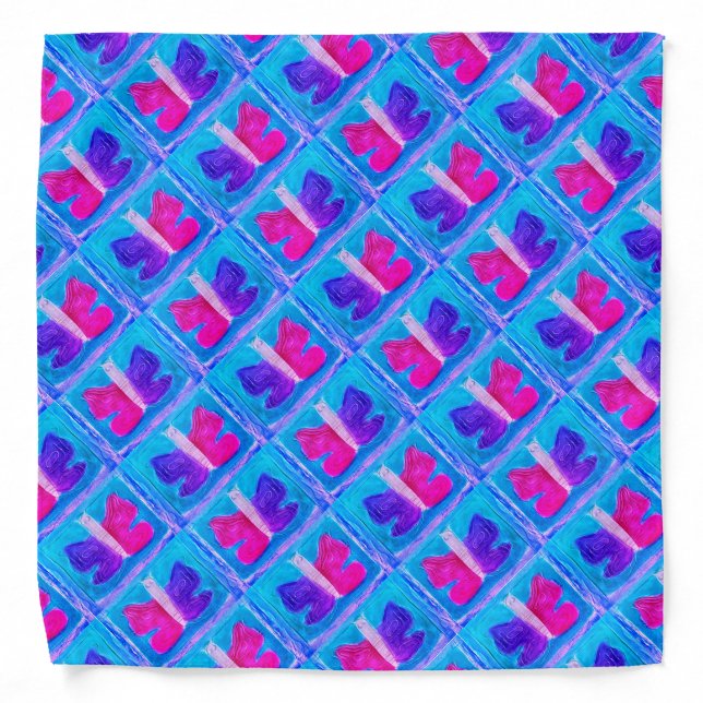 Colorful Butterfly | Basic | Twist | Bandana (Front)