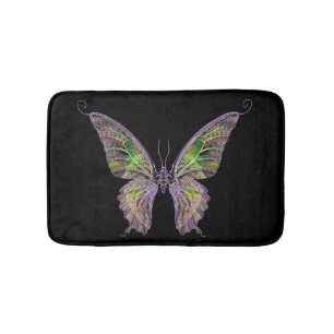 Colorful Butterfly Bath Mat