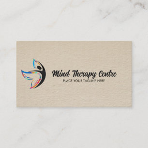 Colorful Butterfly Body silhouette Business Card