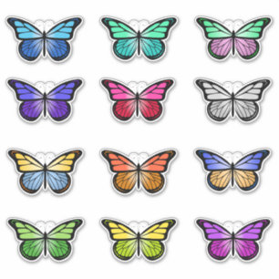 Colorful Butterfly Bundle Sticker