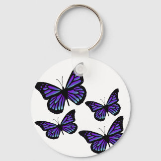 Colorful Butterfly Butterflies Keychain