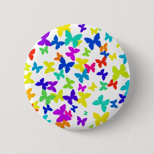 Colorful Butterfly Button (Front)