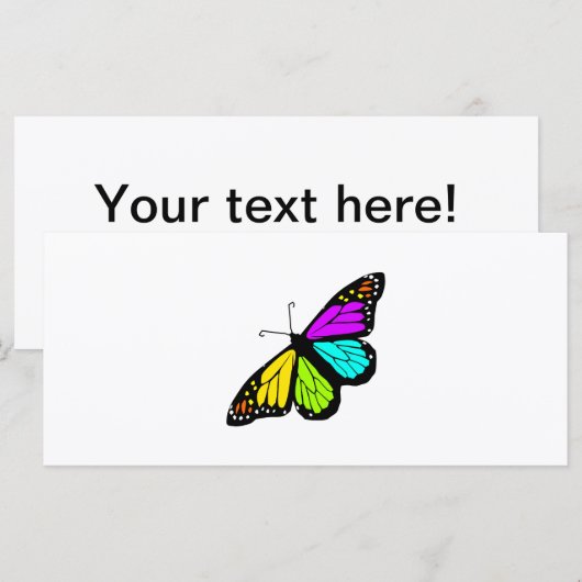 Colorful butterfly clipart (Front/Back)