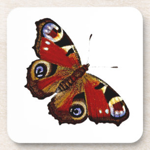 Colorful Butterfly Drink Coaster