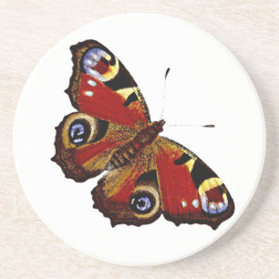 Colorful Butterfly Drink Coaster