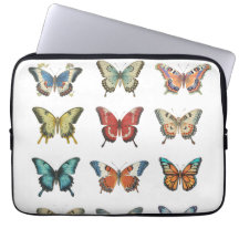 Colorful Butterfly Electronic Bag | Laptop Sleeve