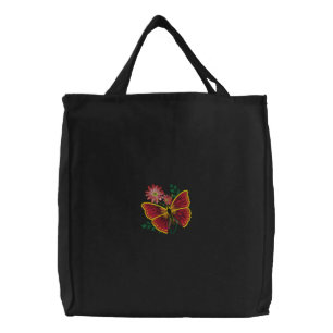 Colorful Butterfly Embroidered Bag