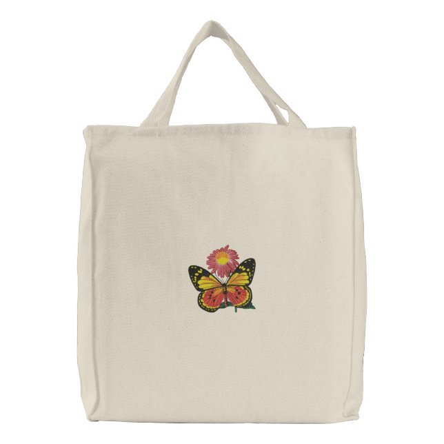 Colorful Butterfly Embroidered Bag (Front)