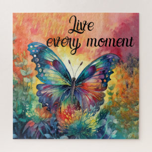 Colorful Butterfly Flowers Inspirational Live Jigsaw Puzzle