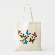Colorful Butterfly Freedom Tote Bag