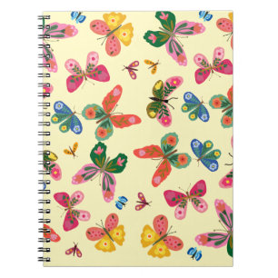 Colorful Butterfly Garden Diary Notebook