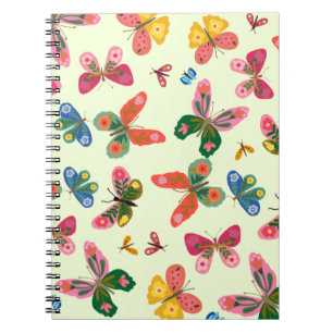 Colorful Butterfly Garden Diary Notebook