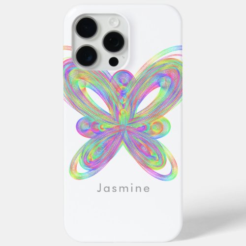 Colorful butterfly geometric figure iPhone 15 pro max case