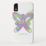 Colorful butterfly geometric figure iPhone XR case