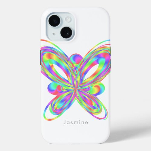 Colorful butterfly geometric figure _ iPhone 15 case