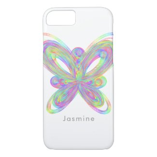 Colorful butterfly geometric figure. iPhone 8/7 case