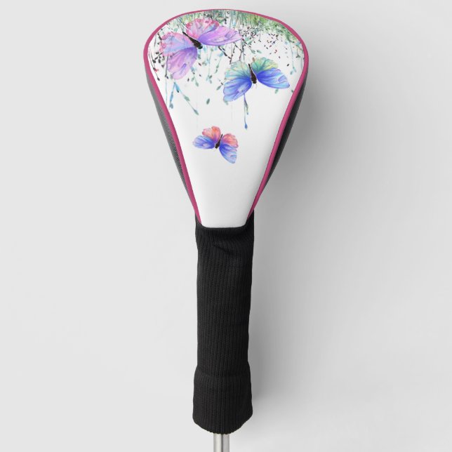 Colorful Butterfly Golf Head Cover (Front)