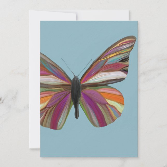 Colorful Butterfly Greeting Card (Front)