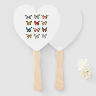 Colorful Butterfly Hand Fan for Summer Events
