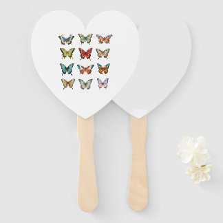 Colorful Butterfly Hand Fan for Summer Events