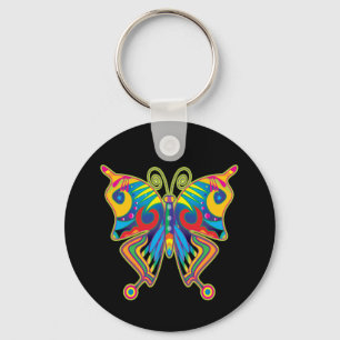 Colorful butterfly keychain