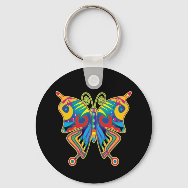 Colorful butterfly keychain (Front)