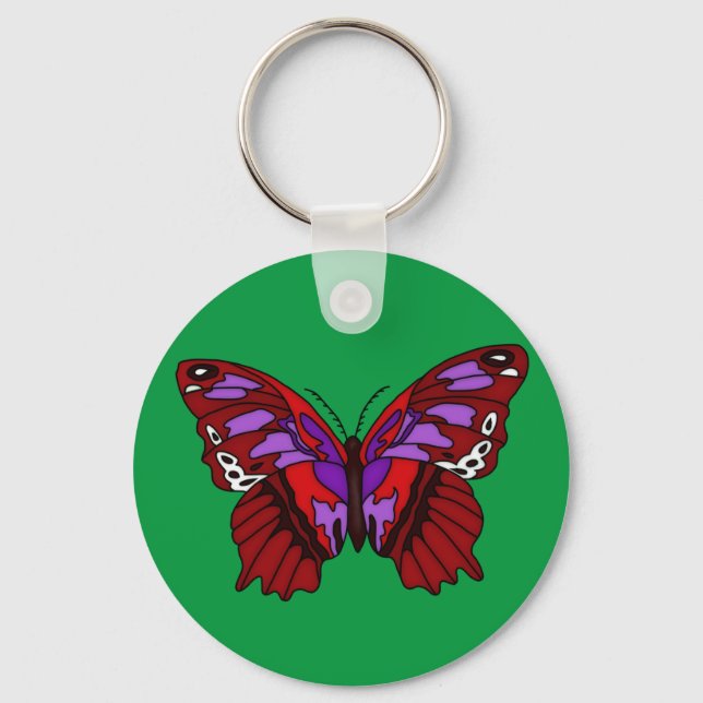 Colorful Butterfly Keychain (Front)