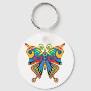 Colorful butterfly keychain