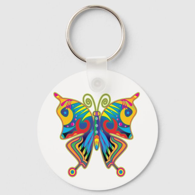 Colorful butterfly keychain (Front)