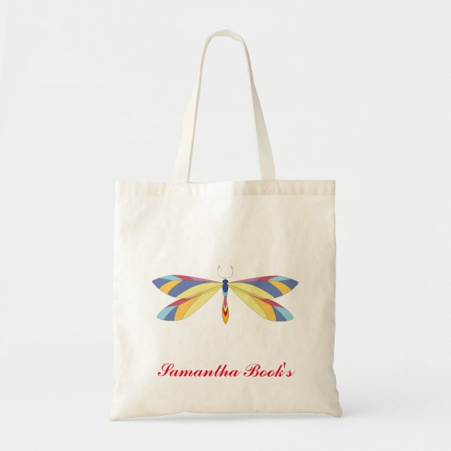 Colorful Butterfly Library Bag (Front)