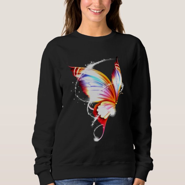 Colorful Butterfly Light Sweatshirt (Front)