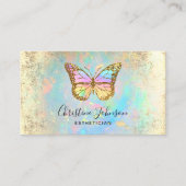 colorful butterfly logo business card (Front)