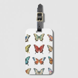 Colorful Butterfly Luggage Tag for Her