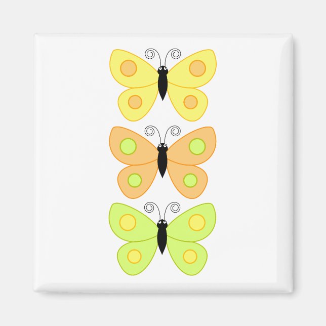 Colorful  Butterfly Magnet (Front)